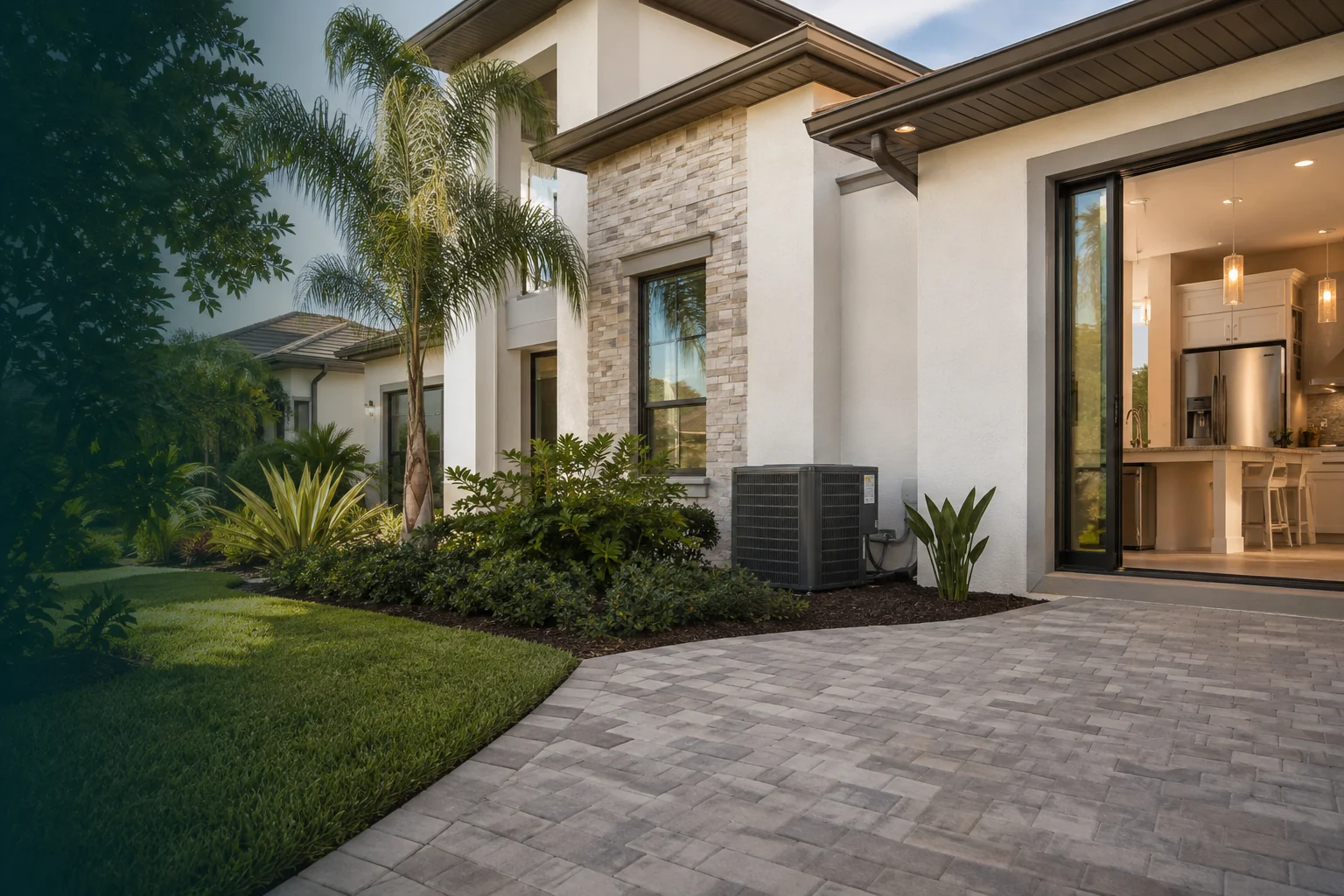 Well-maintained Central Florida home with an air-conditioning system and modern kitchen